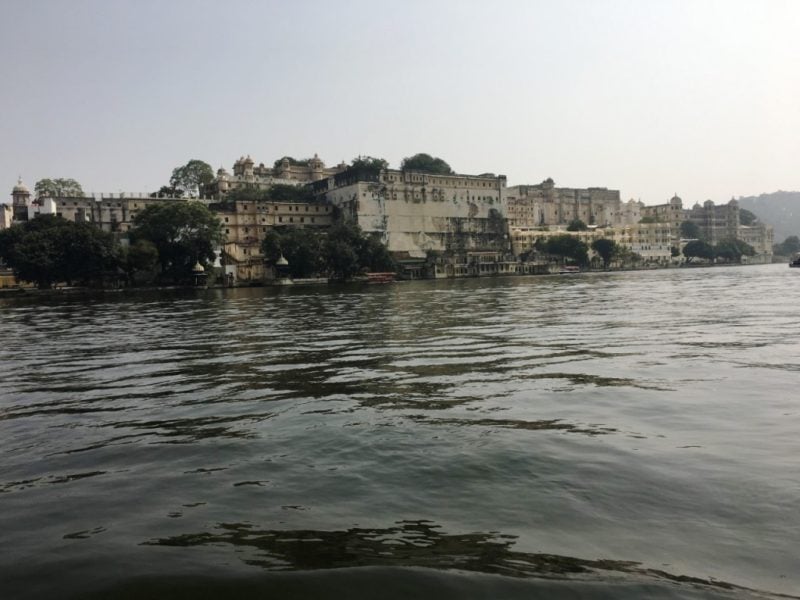 Views from Lake Pichola in Udaipur, India