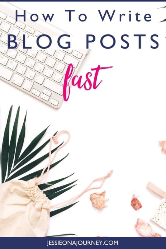 how to write blog posts fast
