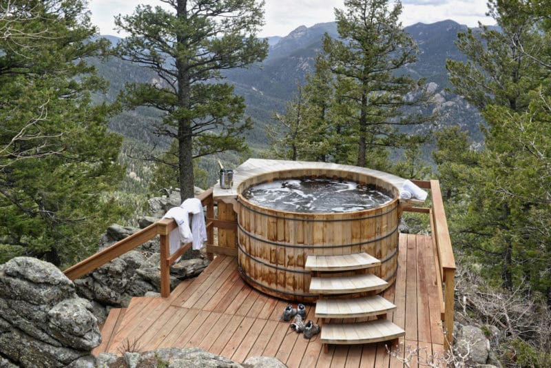 hotels in Colorado with private hot tubs