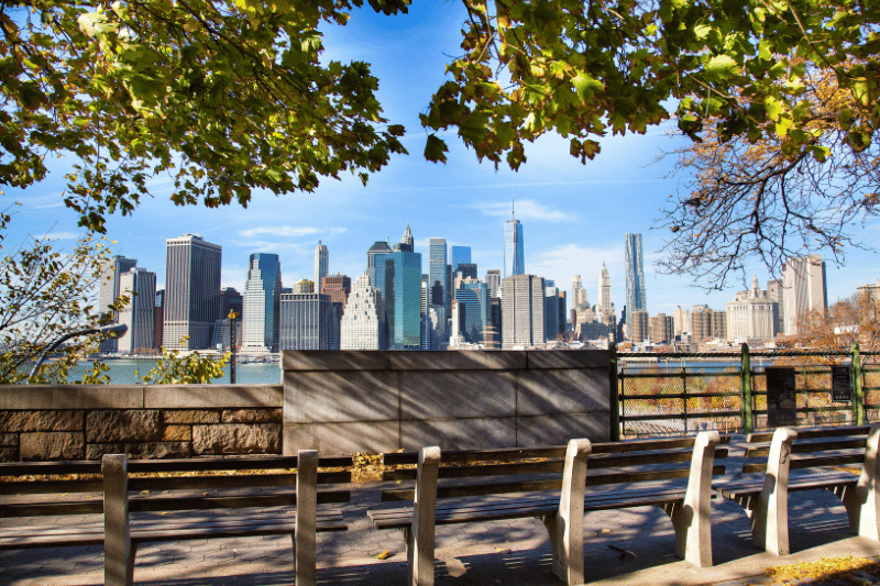 walking the Brooklyn Heights Promenade is one of the best non-touristy things to do in NYC