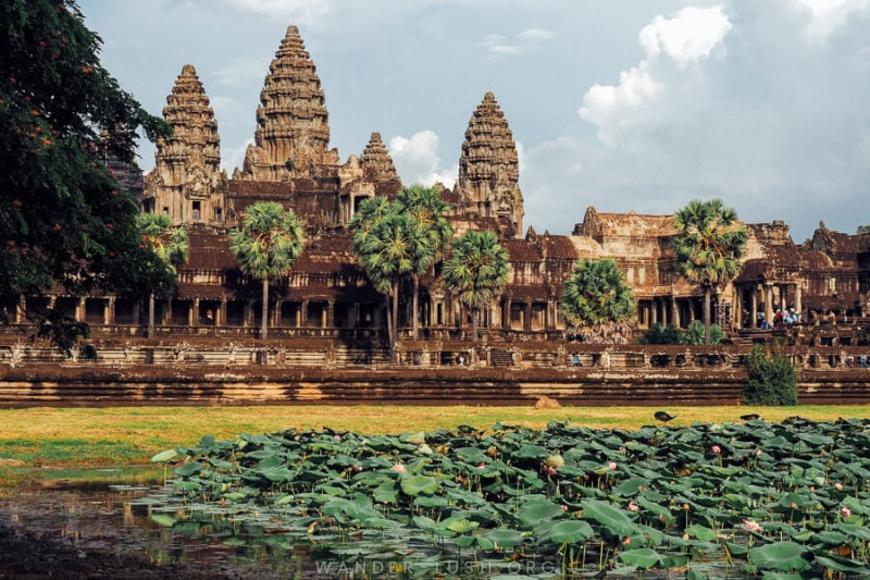visiting Angkor Wat on a solo trip to Asia
