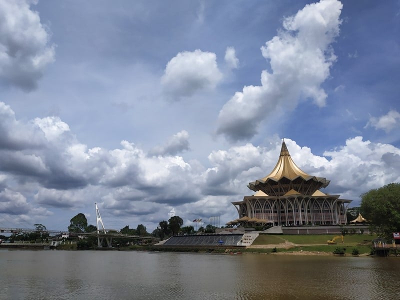 Sarawak State Legislative Assembly Building in Borneo, one of the best places to travel alone in Asia