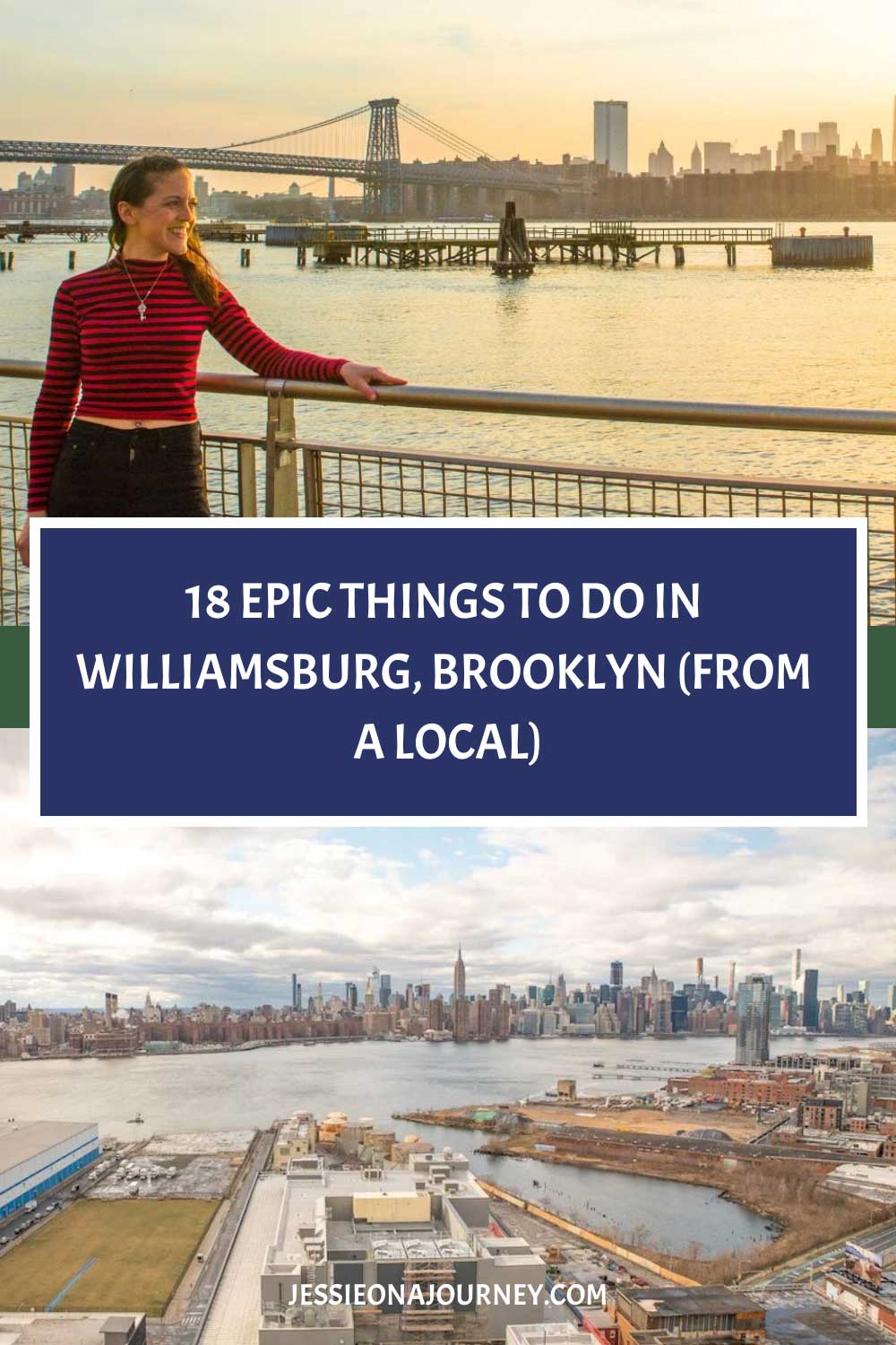 Pinterest pin that reads things to do in Williamsburg, brooklyn.
