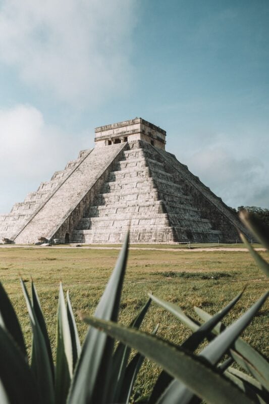 visiting Chichen Itza during a trip to Cancun