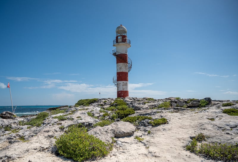 visiting Punta Cancun Lighthouse on a Cancun travel itinerary