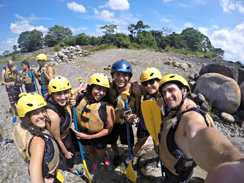solo female traveler making new friends in Costa Rica on an Intrepid Travel tour