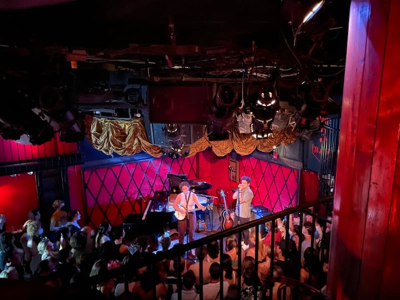 seeing Sammy Rae & The Friends at Rockwood Music Hall after midnight in NYC