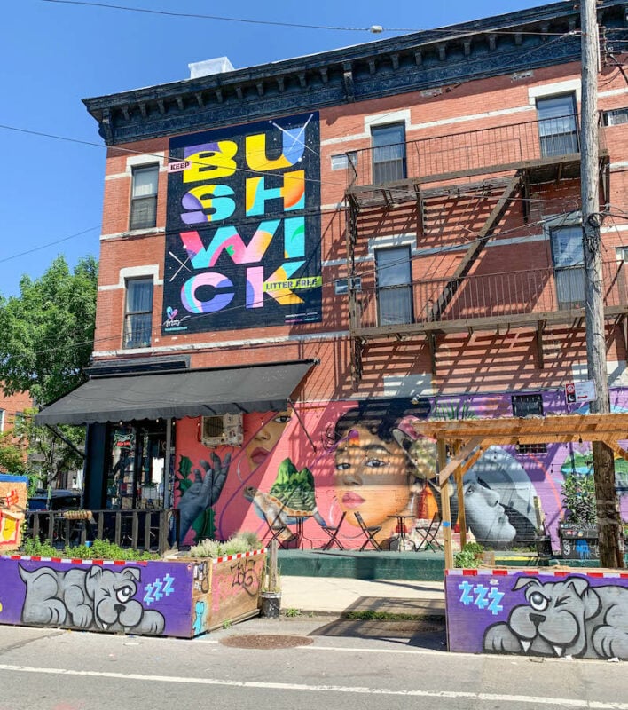 murals within the Bushwick Collective in Brooklyn, New York