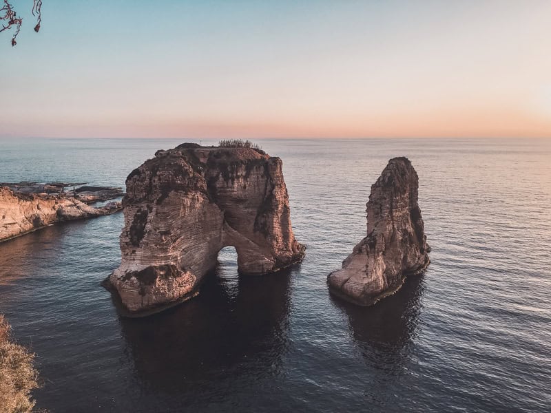 View from the Corniche in Beirut