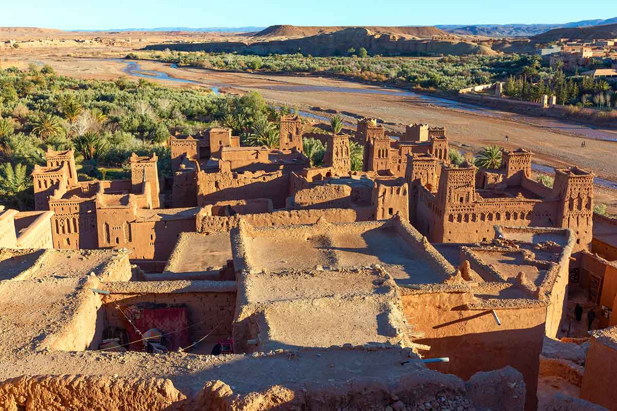 Visiting Ait Ben Haddou during solo female travel in Morocco.