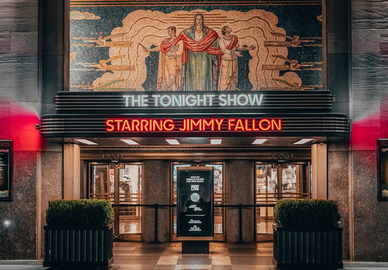 seeing the Tonight Show Starring Jimmy Fallon is one of the best things to do in NYC when it rains