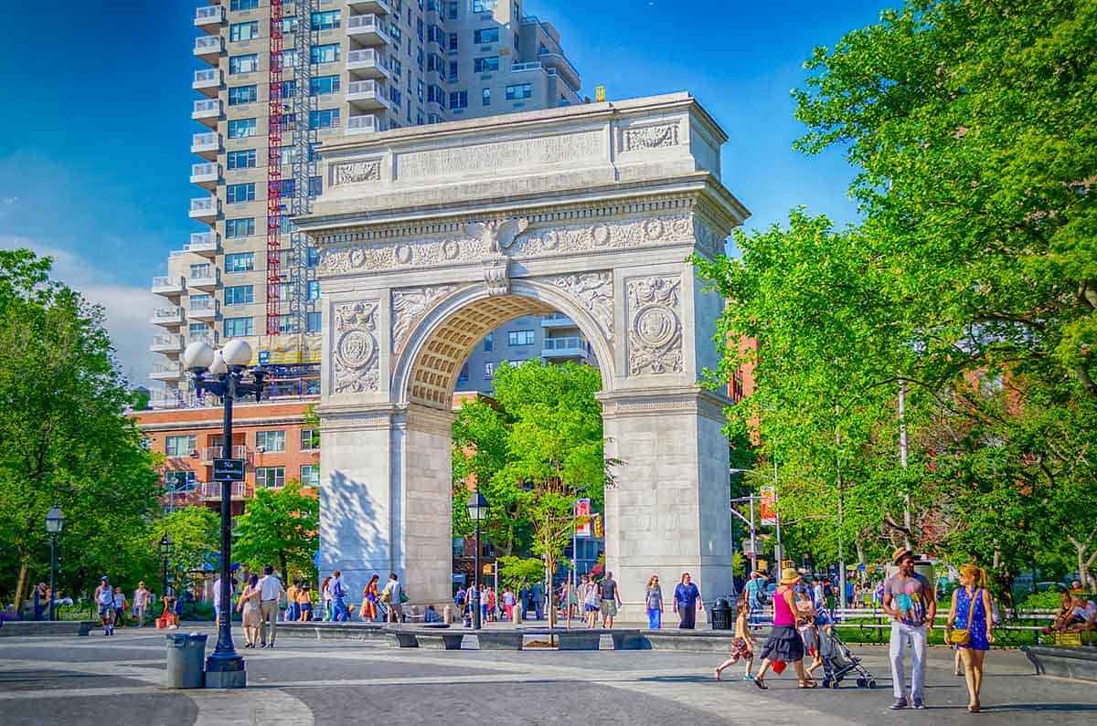 Washington Square Park is one of the most Instagrammable places in the West Village