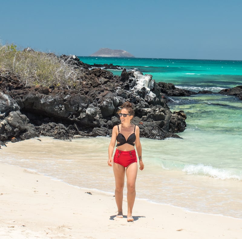 woman traveling solo in the Galapagos Islands