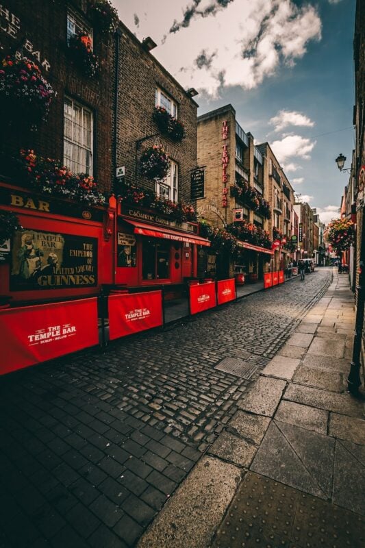 cobbled streets of Dublin, Ireland