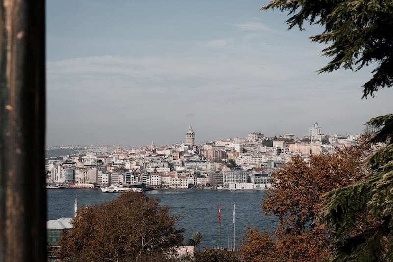 solo female traveler in Istanbul taking in a view of the Bosphorus from the ferry