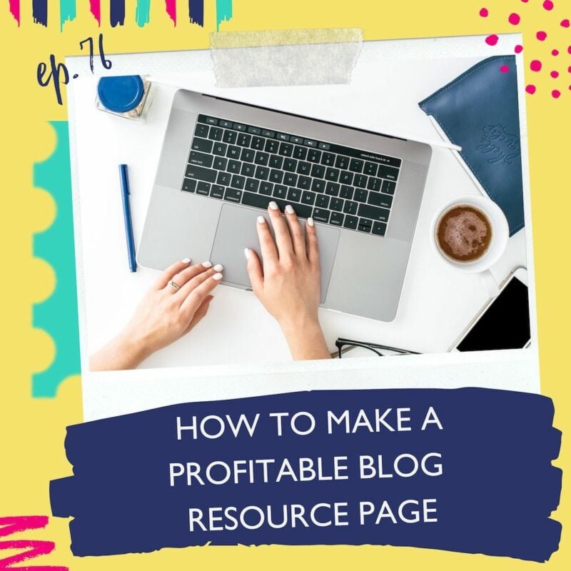 how to make a resource page for your blog