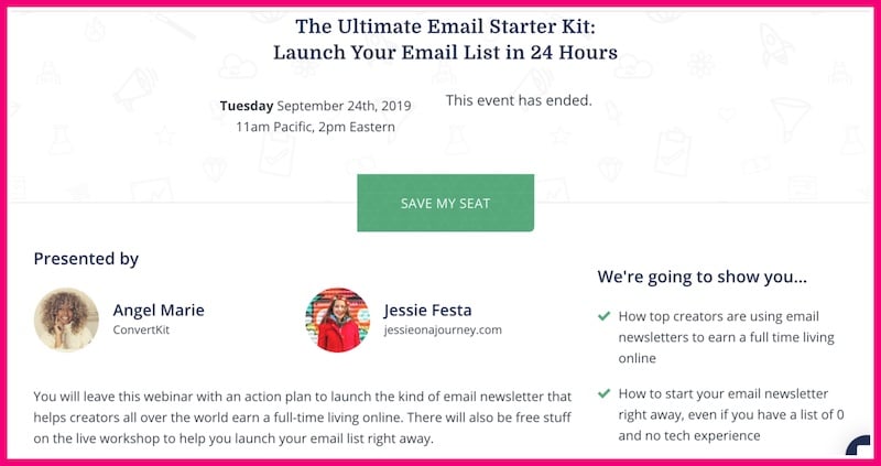 how to promote affiliate links during a webinar