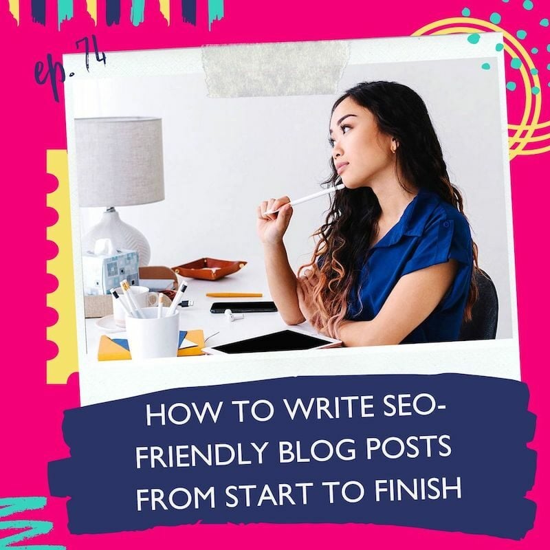 woman learning how to write SEO-friendly blog posts from start to finish