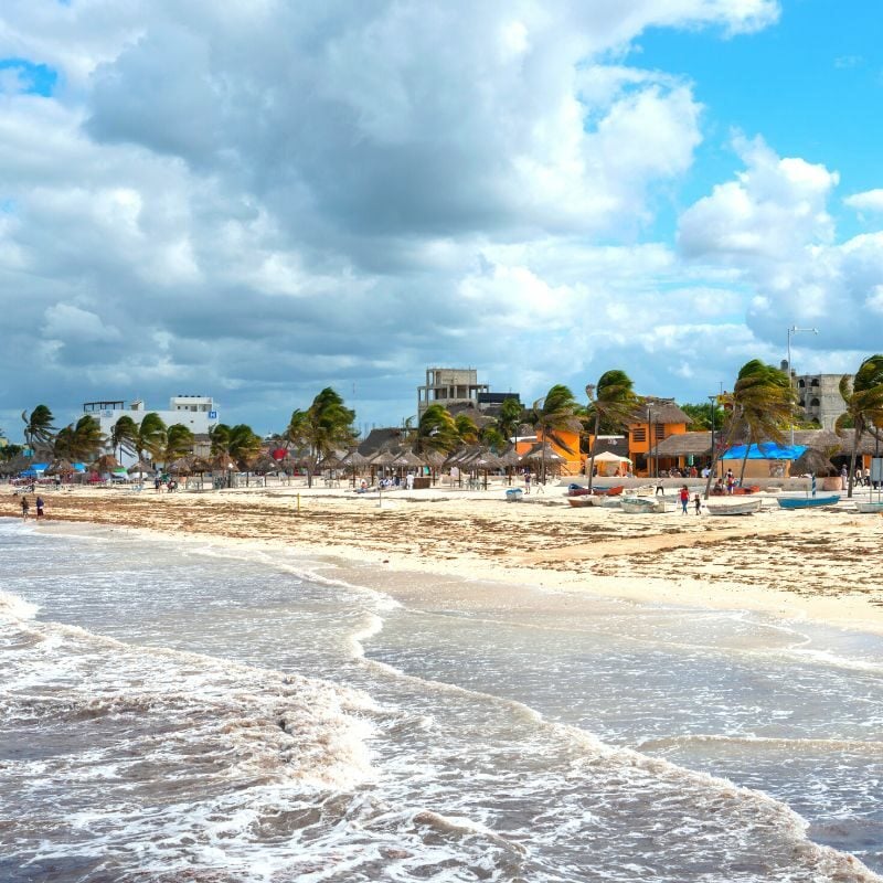 beach in Progreso, Mexico