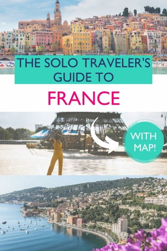 woman traveling solo in France