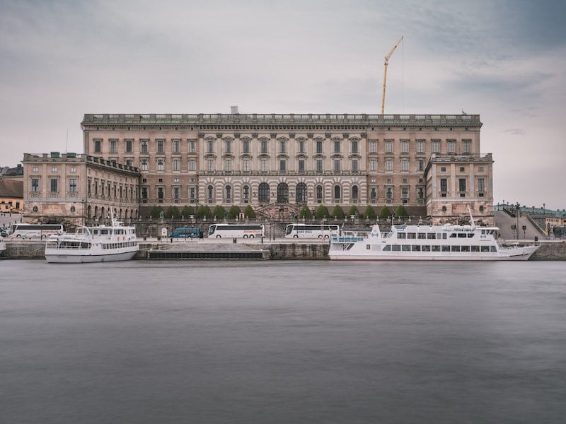 The Royal Palace of Stockholm as seen from the waterfront