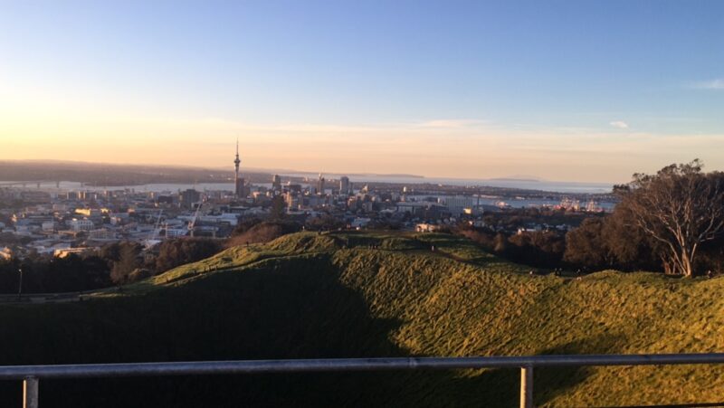 view of New Zealand from the top of Mount Eden