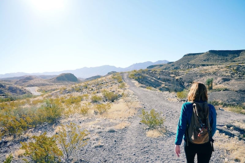 solo female travel in Texas in Big Bend National Park