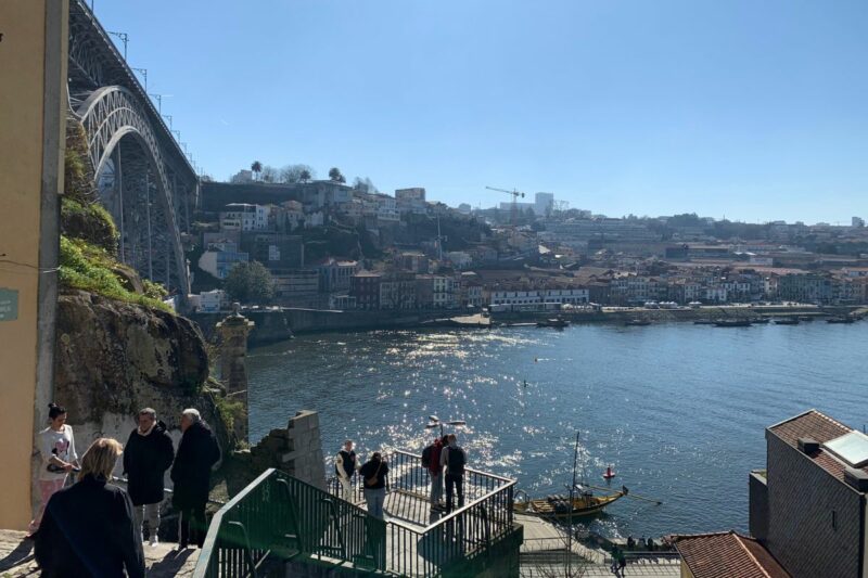 traveler taking in a view of the  Douro River during 3 days in Porto