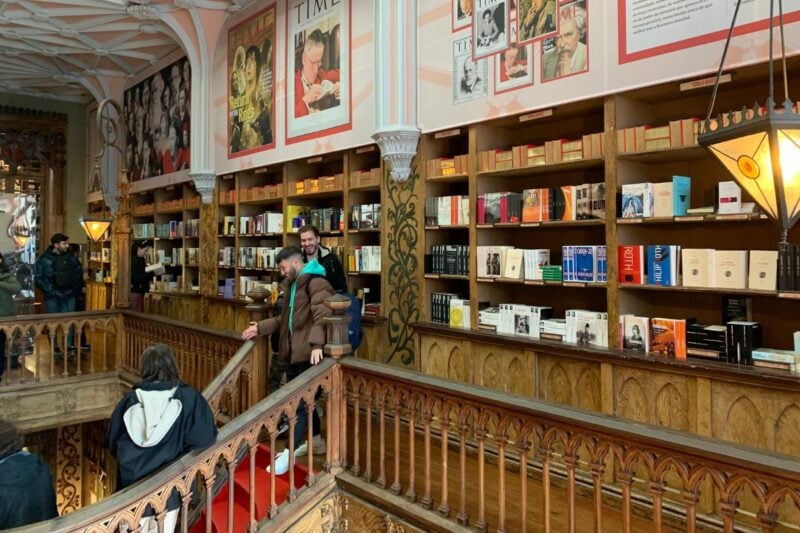 traveler visiting the Livraria Lello bookstore during a 3 day trip to Porto
