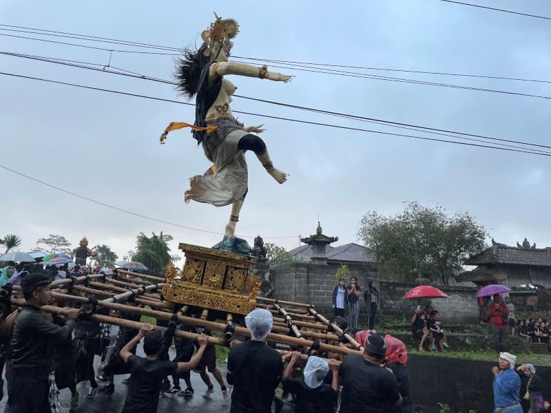 Ogoh Ogoh Parade in Munduk on Nyepi Eve