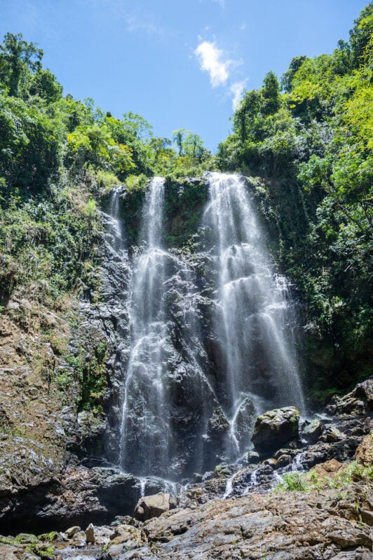 visiting Charco Prieto Waterfall while traveling Puerto Rico solo