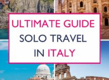 traveling Italy solo
