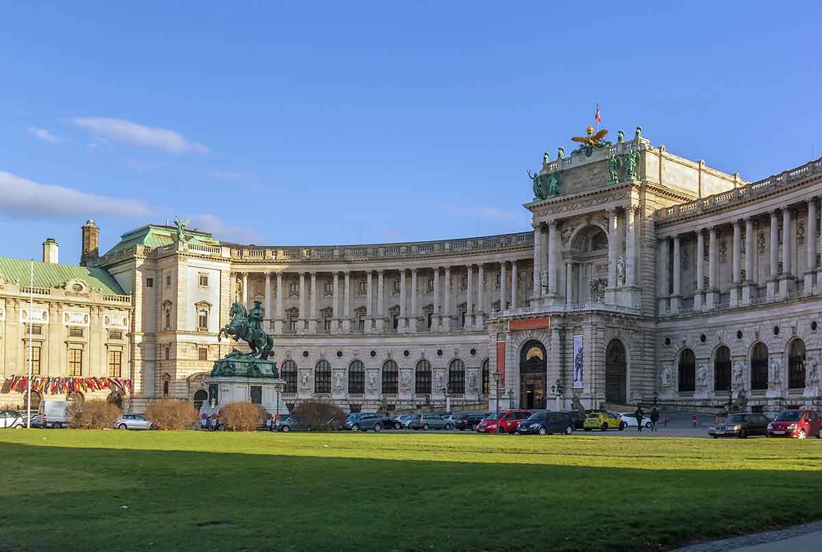 traveler visiting the Hofburg Palace during 4 days in Vienna, Austria