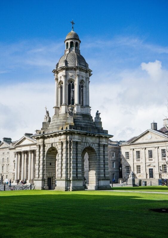 traveler visiting Trinity College on a 4 day Dublin itinerary