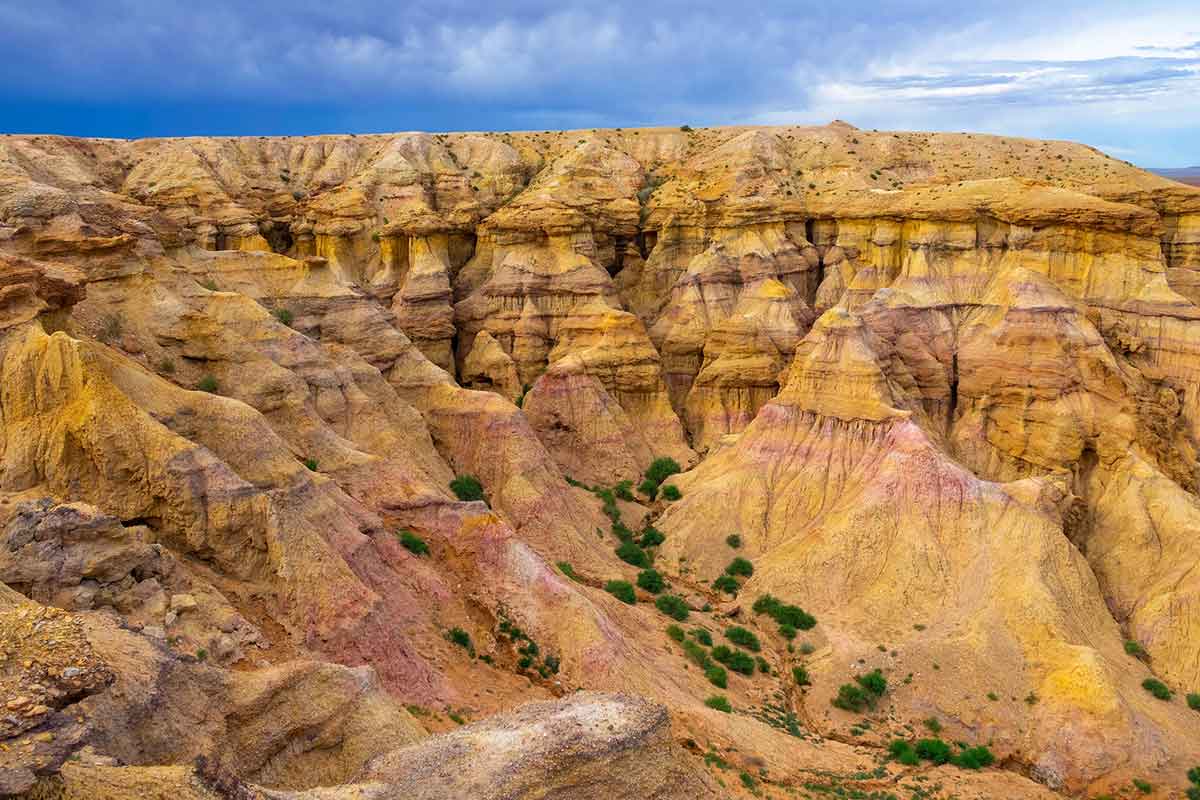 Canyons at Tsagaan Suvarga in Mongolia.