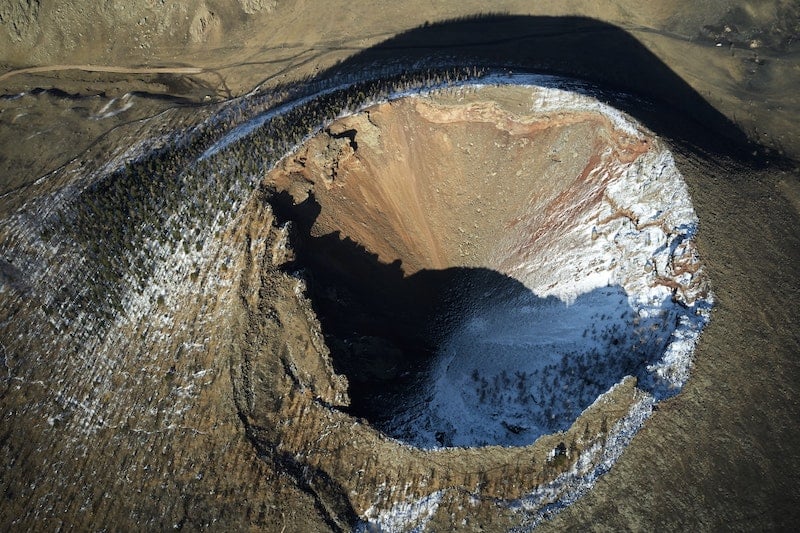 Khorgo Volcano from above