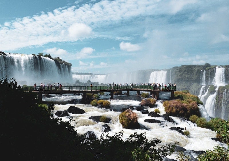 waterfalls at Iguazu Falls