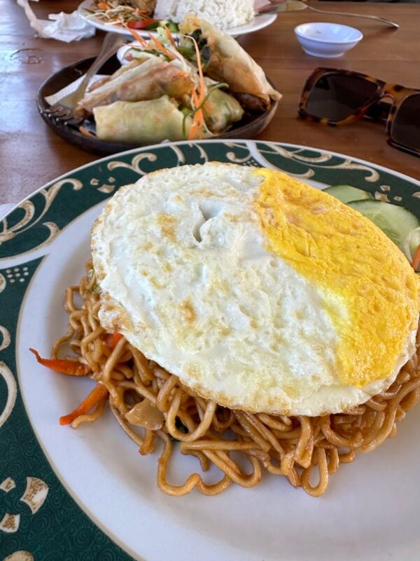 Mie Goreng with a fried egg on top