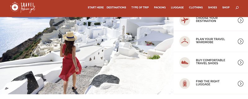 Travel Fashion Girl homepage