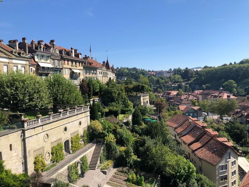 historic architecture and lush greenery of Bern, Switzerland