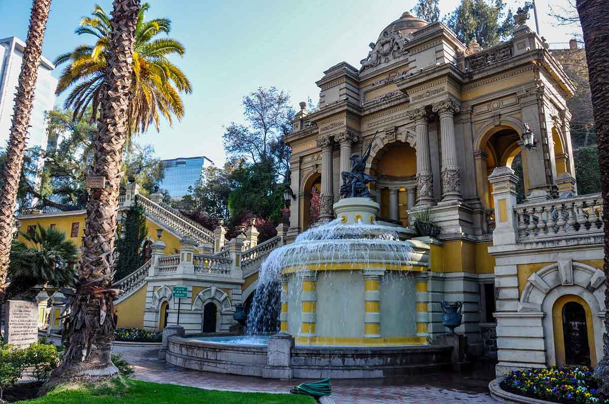 Cerro Santa Lucia in Downtown Santiago, Chile.