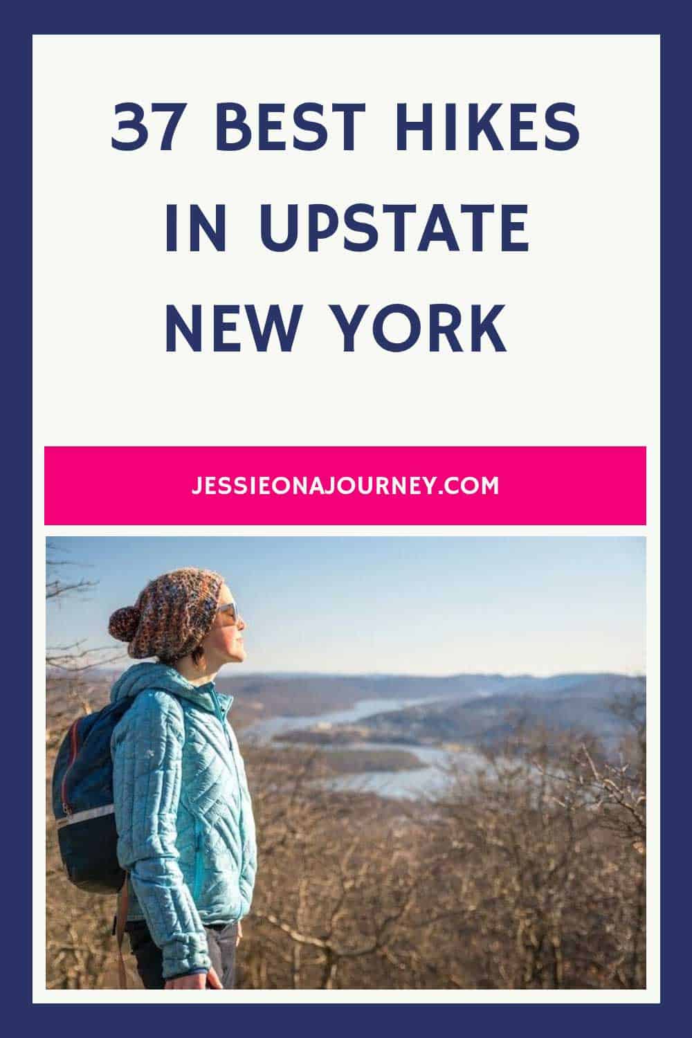 Pinterest pin that reads best hikes in upstate new york