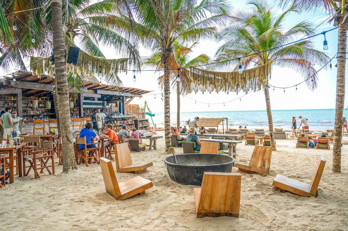 Mandarina Beach Club on Playa Holbox in Mexico