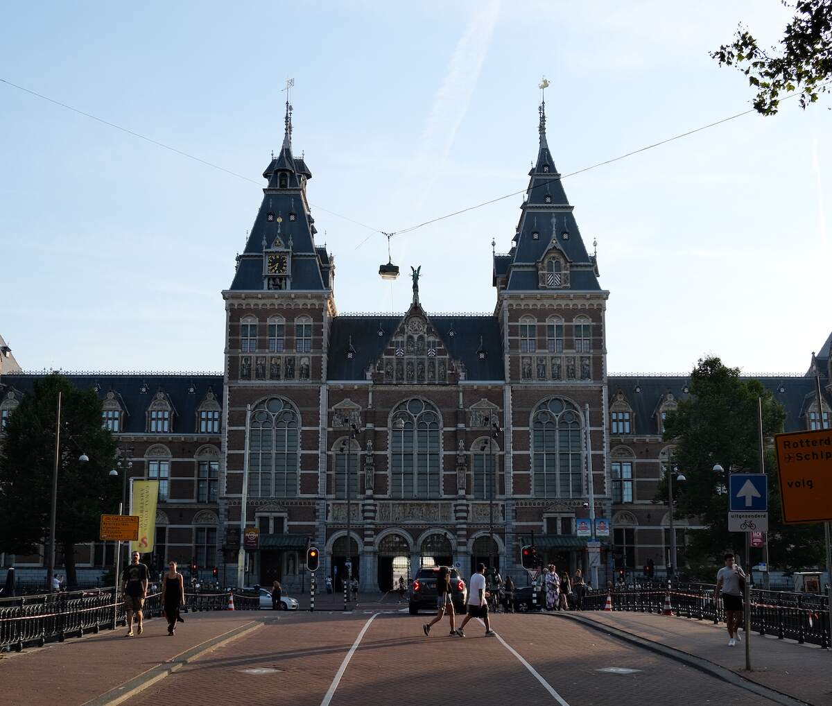exterior of the Rijksmuseum in Amsterdam, Netherlands