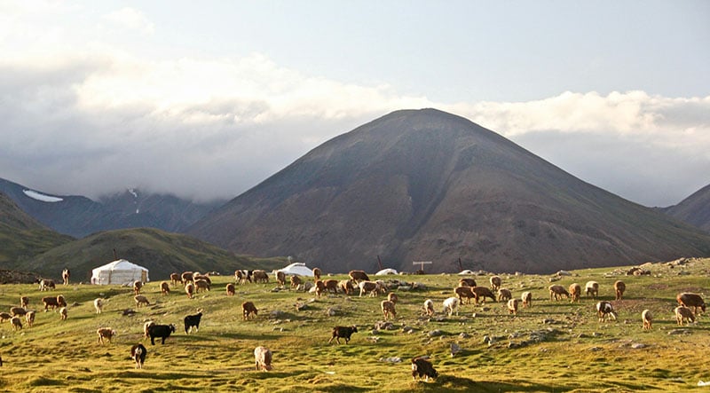Altai mountains in Western Mongolia.