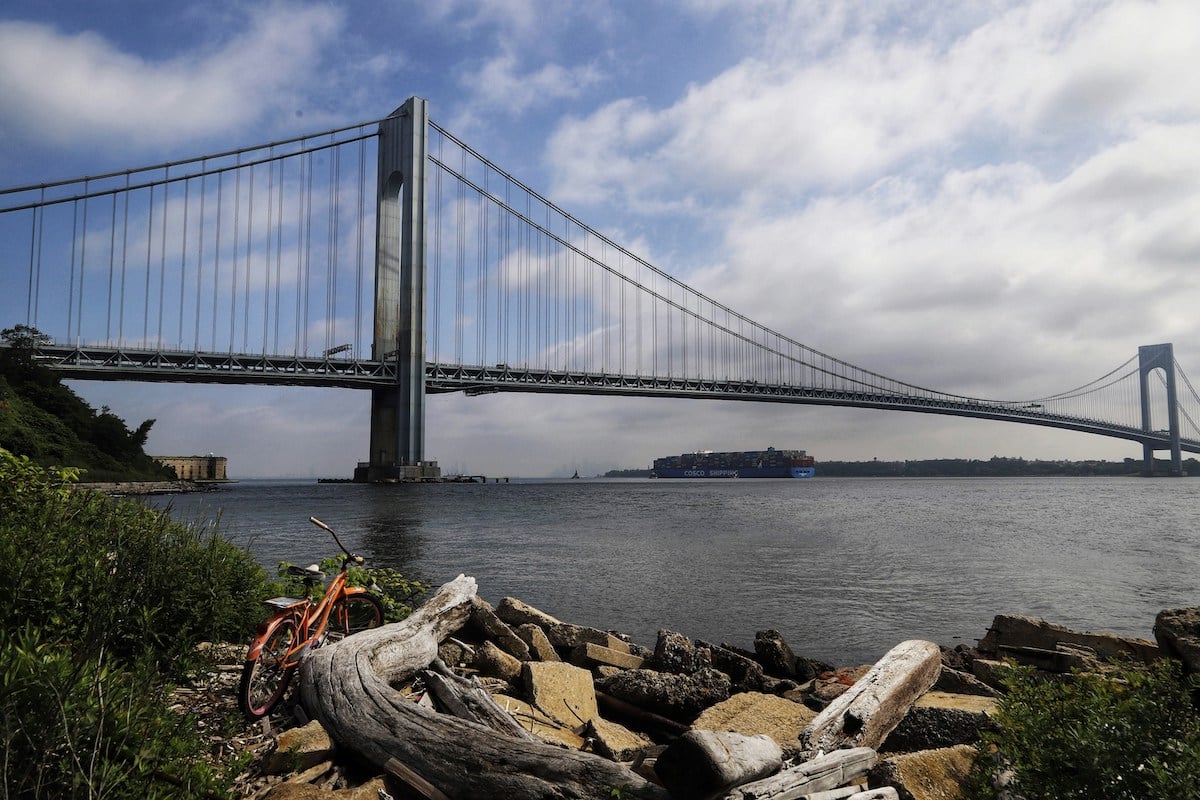 Verrazzano-Narrows Bridge view from Staten Island